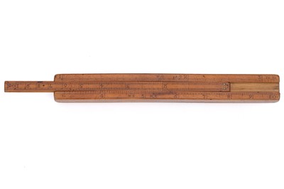 Lot 298 - A 9" 4 slider Gaugers Rule, Edward Roberts