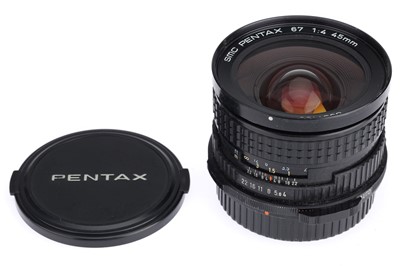 Lot 603 - An SMC Pentax 67 f/4 45mm Lens