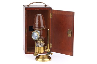 Lot 205 - Very Fine Microscope Oil Lamp, James Swift