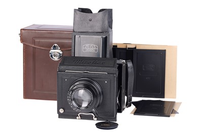 Lot 420 - A Zeiss Ikon Miroflex A 859/3 Medium Format Folding Plate Camera