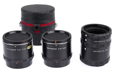 Lot 639 - A Group of Pentax 67 Rear Converters and Tubes