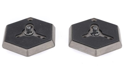 Lot 774 - A Pair of Manfrotto Hexagon Plate Adapters