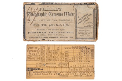 Lot 331 - Philips Photographic Exposure Meter, Slide Rule