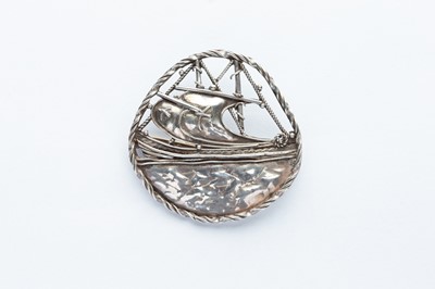 Lot 95 - A White Metal Danish Brooch