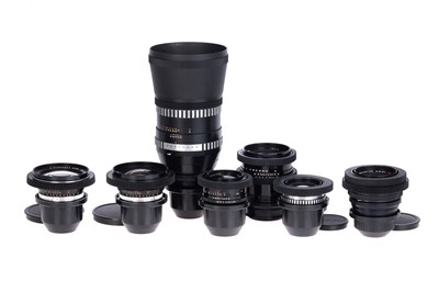 Lot 454 - A Set of Carl Zeiss PL Mount Converted Lenses