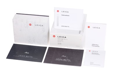 Lot 160 - An Empty Box for Leica M6 TTL 0.72 'Millennium' Rangefinder Camera Body