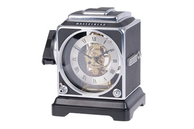 Lot 296 - A Hasselblad Mantelpiece Clock