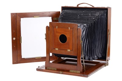 Lot 481 - An Impressive J. Lizars Challenge 11x14" Ultra Large Format Mahogany Camera