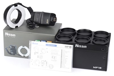 Lot 740 - A Nissin MF18 Ring Flash
