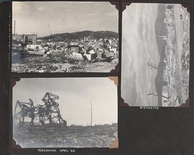 Lot 64 - Photo Album, Hiroshima Bomb Destruction, Japan & Hiroshima Archive
