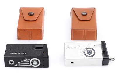 Lot 355 - A Pair of Arsenal Kiev Subminiature Cameras