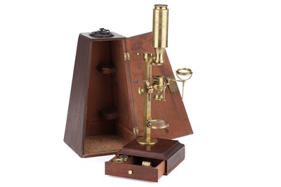 Lot 182 - W & S Jones Improved Compound Microscope