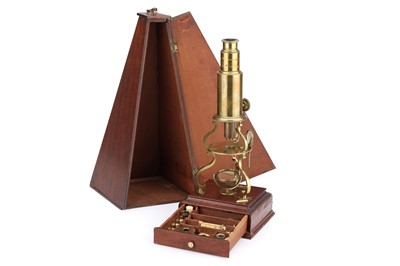 Lot 187 - Culpeper-Type Microscope
