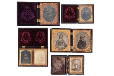 Lot 15 - Collection of Union Cased Daguerreotype & Ambrotype Photographs