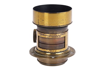 Lot 490 - J. H. Dallmeyer Brass Bound Petzval Lens