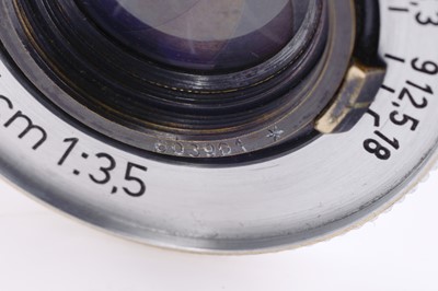 Lot 41 - A Leitz Elmar f/3.5 50mm Lens