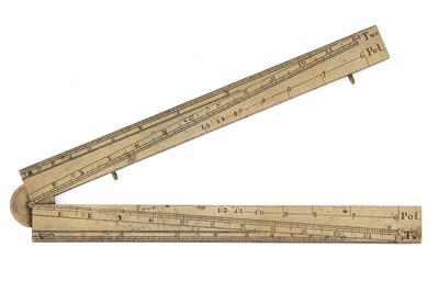 Lot 337 - 9" Brass Sector, B. Scott