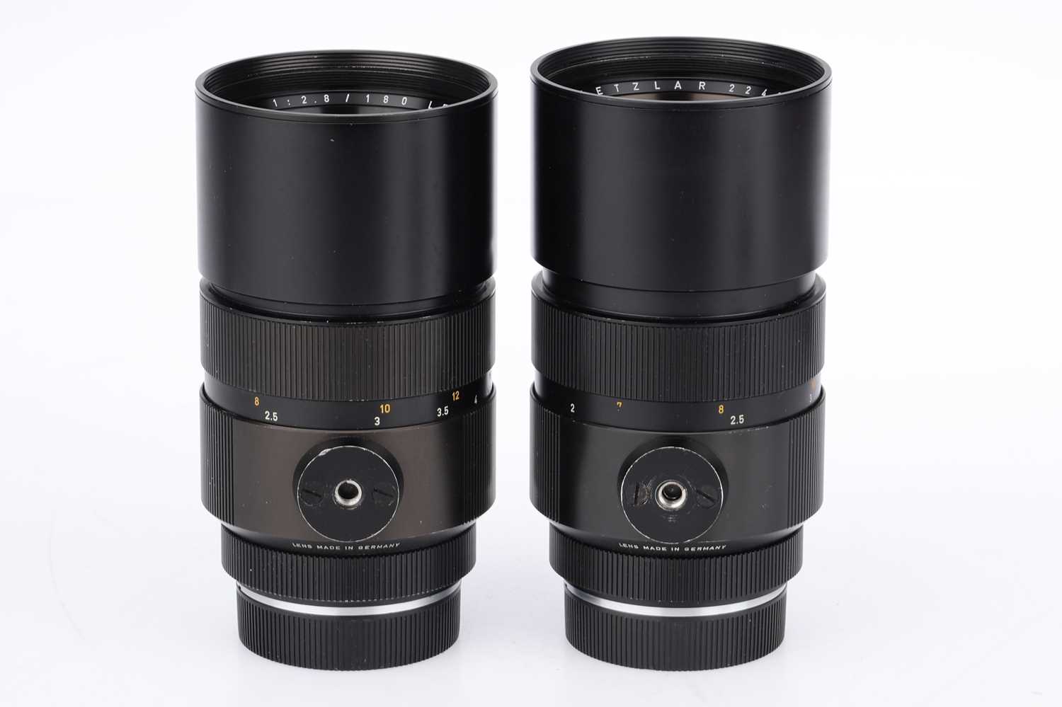 Lot 35 - A Pair of Leitz Wetzlar Elmarit-R f2.8 180mm Lenses