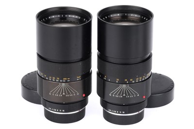 Lot 35 - A Pair of Leitz Wetzlar Elmarit-R f2.8 180mm Lenses