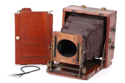 Lot 710 - A Lancaster Instantograph Mahogany Camera