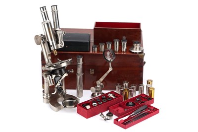 Lot 199 - Grand Exhibition No.1 Binocular Microscope Outfit