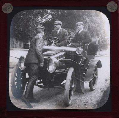 Lot 117 - Vintage Motor Cars, Magic Lantern Slides