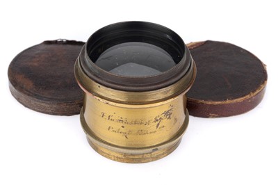 Lot 718 - A Lancaster and Sons Brass Lens