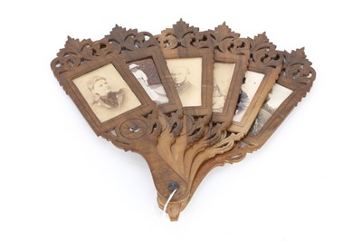Lot 5 - A Rare Fan-type Carte de Visite Frame