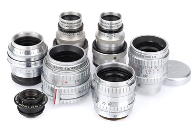 Lot 668 - A Group of Taylor-Hobson Cine Lenses