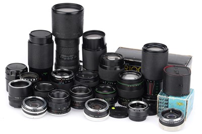 Lot 448 - A Selection of Camera Lenses and Teleconverters