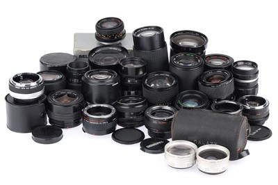 Lot 449 - A Selection of Camera Lenses and Teleconverters