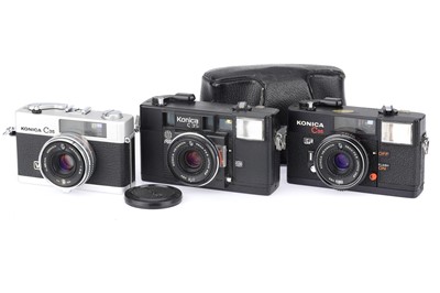 Lot 150 - A Group of Konica C35 Compact Cameras