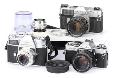 Lot 153 - A Group of 35mm SLR Cameras