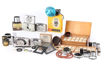 Lot 373 - A Selection of Digital Compact Cameras and Photographica