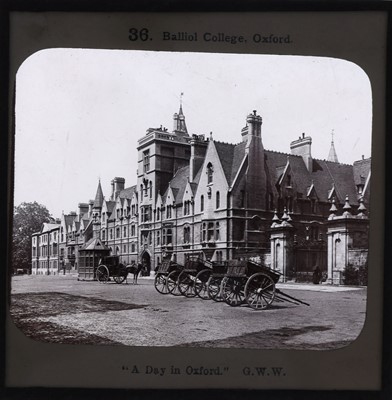 Lot 901 - Case of Magic Lantern Slides, A Day in Oxford, G.W.W.