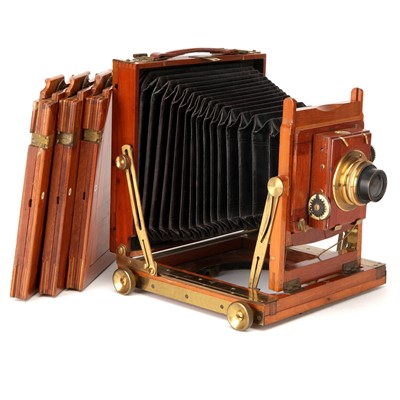 Lot 329 - A Tudor T. Hora & Co. Half Plate Teak Field Camera