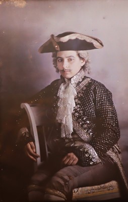 Lot 41 - A Large Autochrome of a Young Woman Dressed as a Man