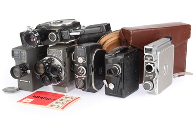 Lot 650 - ꩜ A Group of 8mm Cine Cameras