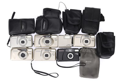 Lot 62 - A Selection of Yashica Zoomate 35mm Compact Cameras