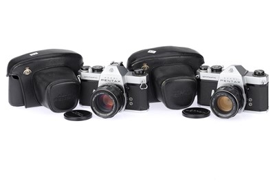 Lot 332 - A Pair of Asahi Pentax Spotmatic Cameras