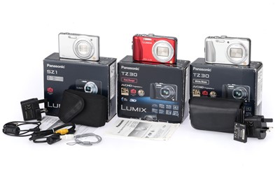 Lot 290 - A Group of Panasonic Lumix Digital Compact Cameras