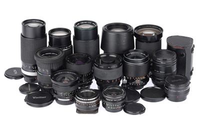 Lot 489 - A Group of Camera Lenses