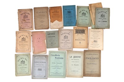 Lot 998 - A Collection of Sixteen 19th Century Opera Programms