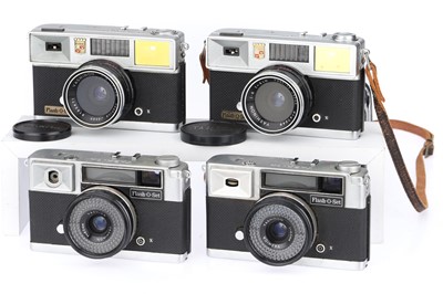Lot 71 - Four Yashica Flash-O-Set 35mm Viewfinder Cameras