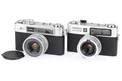 Lot 73 - Two Unusual Yashica 'M-Series' Rangefinder Cameras