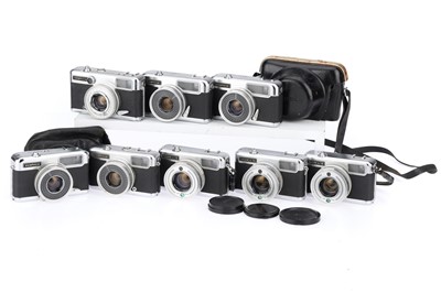 Lot 83 - Eight Yashica Half Frame 35mm Cameras
