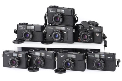 Lot 84 - Eight Yashica 35mm Viewfinder Cameras