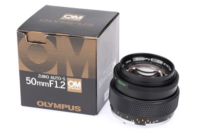 Lot 490 - An Olympus Zuiko Auto-S f/1.2 50mm Lens