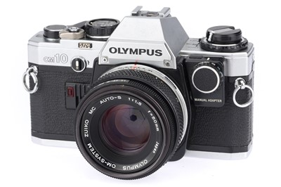 Lot 324 - An Olympus OM10 35mm SLR Camera