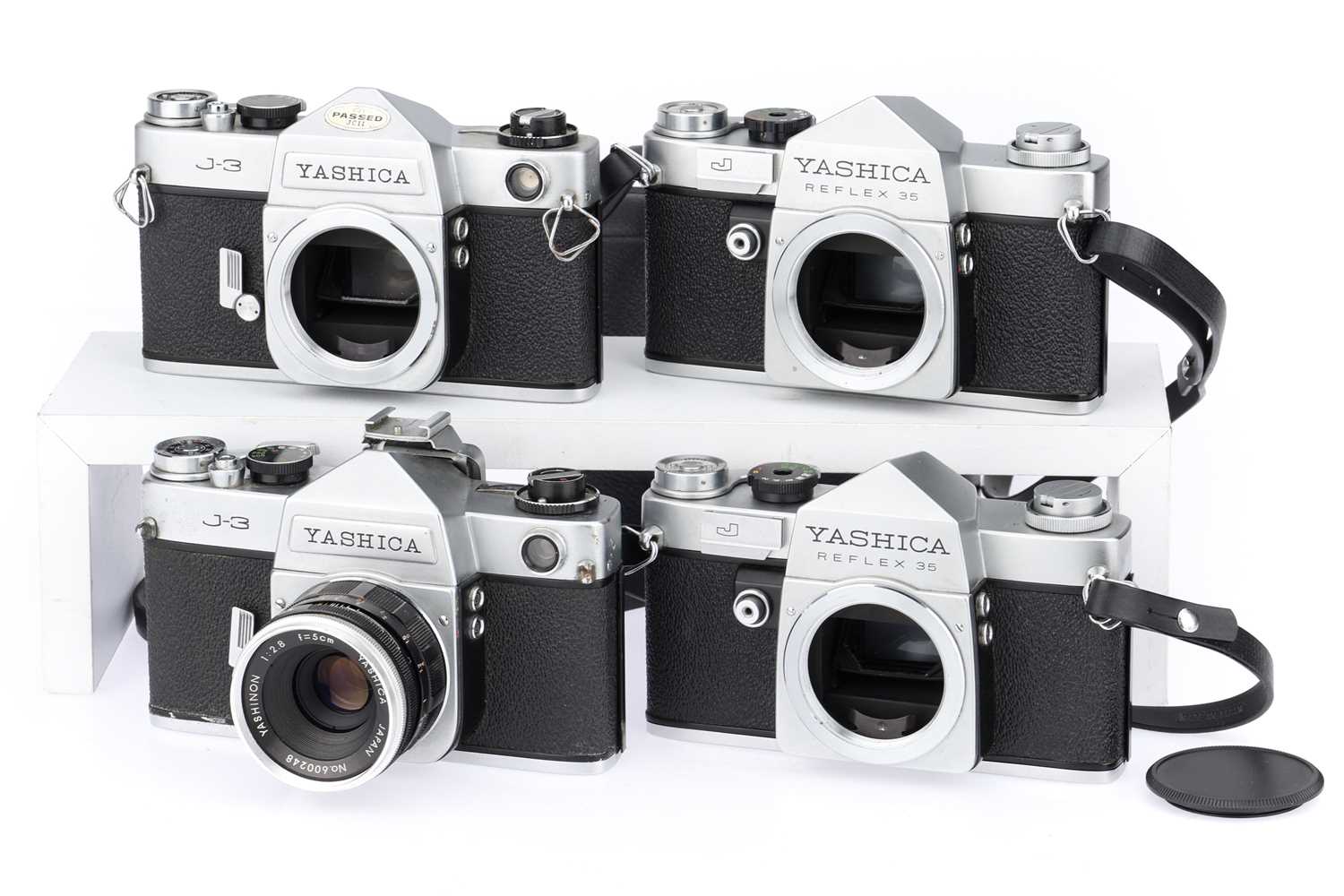 Lot 92 - Two Yashica Reflex 35 J & Two Yashica J-3 35mm SLR Cameras